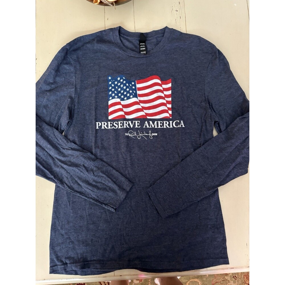 Rush Limbaugh EIB Preserve America Long Sleeve Shirt M Medium